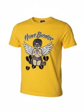 Focus NWT Heart Breaker Graphic Tee - Yellow